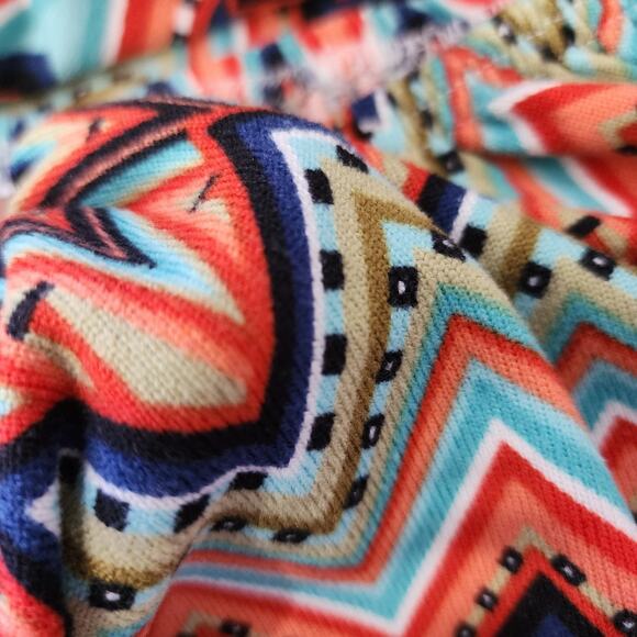 West loop Orange Stretch Tunic Long Sleeves Bell Sleeves Dress Size L - Picture 6 of 7